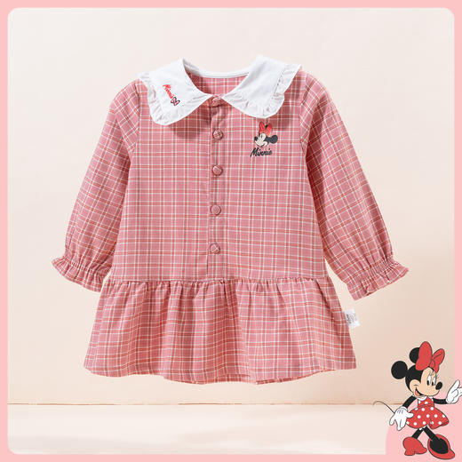 【商场同款】春秋甜美学院风女童格子长袖连衣裙中大童时尚百搭连身裙213DQ0078 商品图0