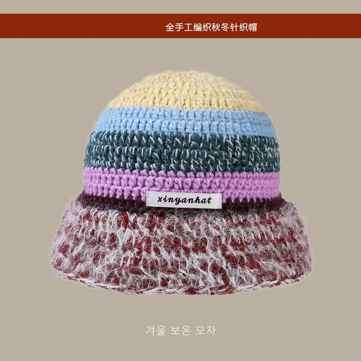 女彩色针织帽 商品图2