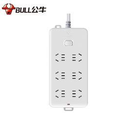 【自营】 公牛 BULL 新国标插座 6位插孔 1.8m