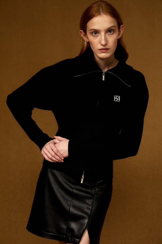 拉链高领毛衣 商品图1