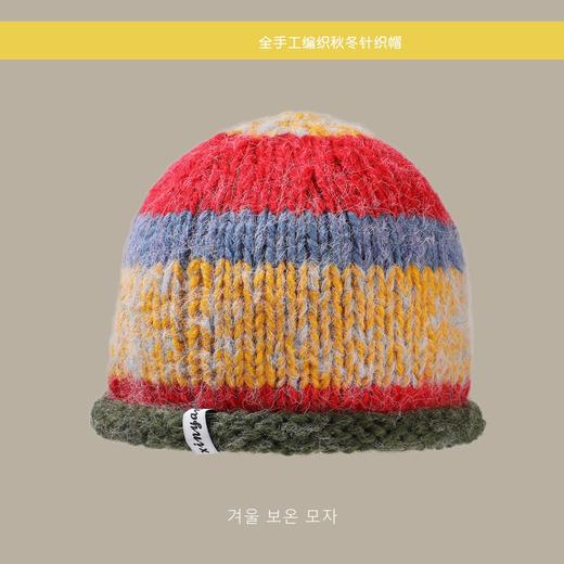 女彩色针织帽 商品图3