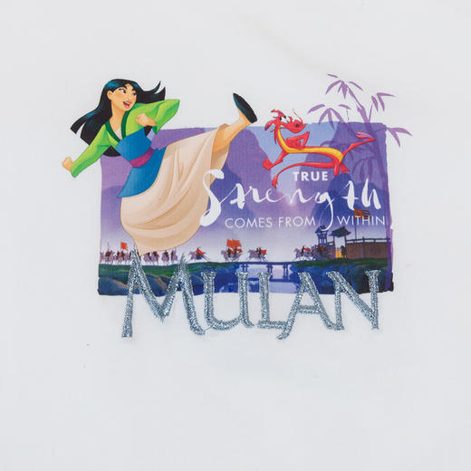 【商场同款】春秋季女童木兰公主印花长袖T恤绵柔百搭女宝宝上衣223DS0735 商品图6