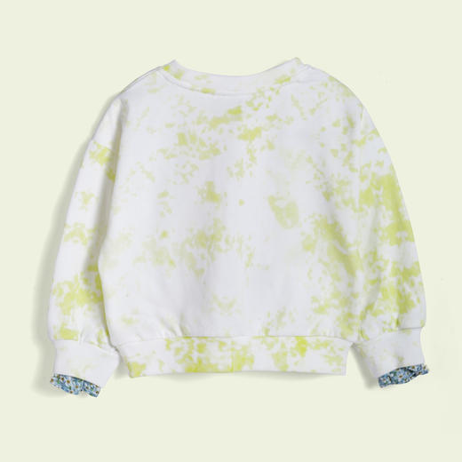 【商场同款】迪士尼童装女童套头卫衣春秋款白雪公主印花上衣假两件袖口小清新221DS0495 商品图1