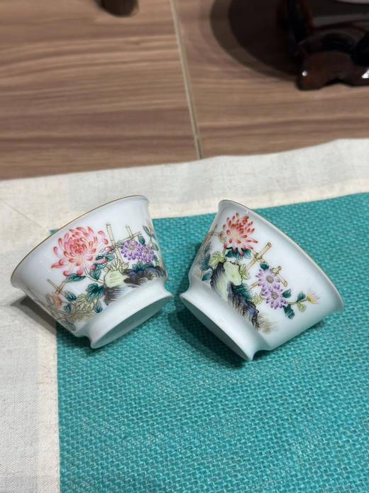 景德镇陶瓷 国瓷红叶 5头珐琅彩雍容华贵 商品图3