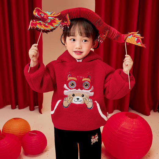 【清仓捡漏】【加绒套装】【110-140】【精典泰迪】男女童新年拜年服套装 商品图3
