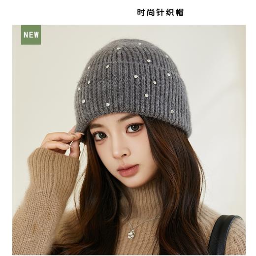 女带钻兔毛帽2645 商品图6