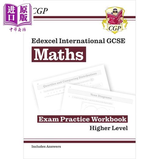 预售 【中商原版】英国CGP New Pearson Edexcel IGCSE Maths Exam Practice Workbook: Higher (with Answers) 商品图0