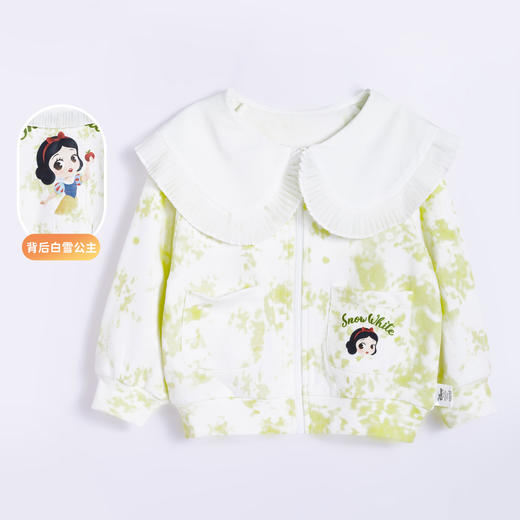 【商场同款】迪士尼童装女童扎染外套白雪公主可爱大翻领中小童娃娃领上衣开衫221DS0492 商品图0