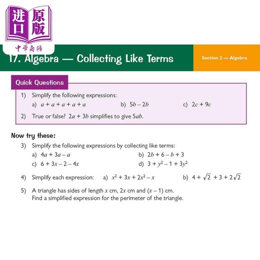 【中商原版】英国CGP GCSE Maths AQA Revision Question Cards - Foundation 商品图4