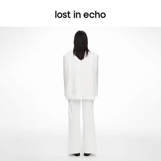 [捡漏价]lost in echo2024春季新款设计师品牌醋酸宽肩翻领廓形西装外套 商品图2
