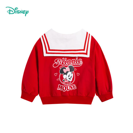 迪士尼童装女童外套春秋款儿童春季衣服洋气上衣海军风221S1662 商品图5