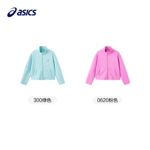 ASICS/亚瑟士童装2024年春季新款女儿童立领外套时尚针织运动便服 商品图4