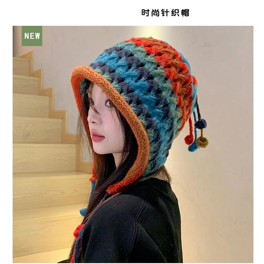 女流苏毛线帽 商品图5