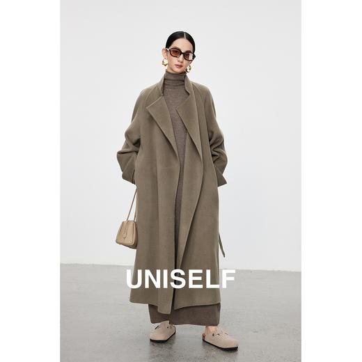 高级感轻奢羊毛大衣女2023冬季新款时尚气质宽松毛呢外套 商品图1