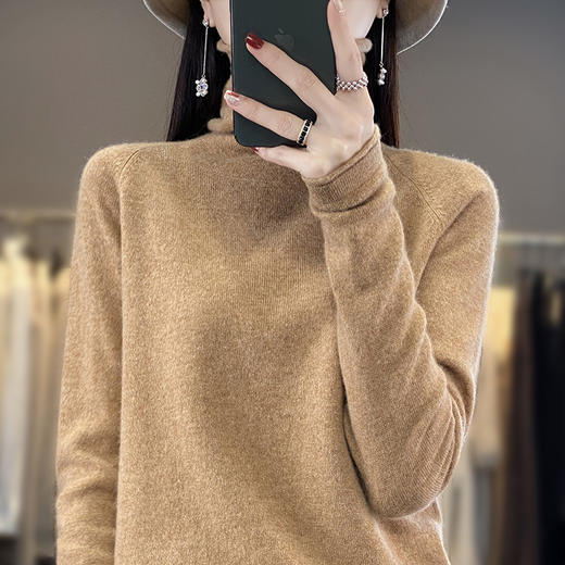 【特价商品不退不换】新款秋冬针织打底衫高领堆堆领舒适柔软高弹毛衫SZ2707 商品图5