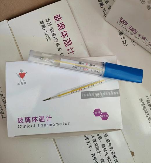 芯智微玻璃体温计（大玻璃）10支/盒效期20281031 商品图0