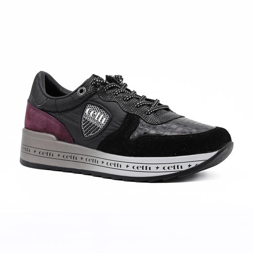 #限时特价#西班牙原产时尚超舒适高端轻奢休闲鞋女款C1251黑色(一脚蹬款式） 商品图1