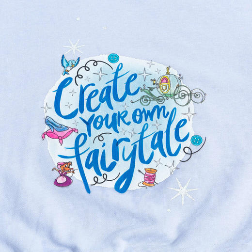 【商场同款】迪士尼童装女童套头卫衣春秋款中小童小公主卡通印花女孩上衣221DS0405 商品图2