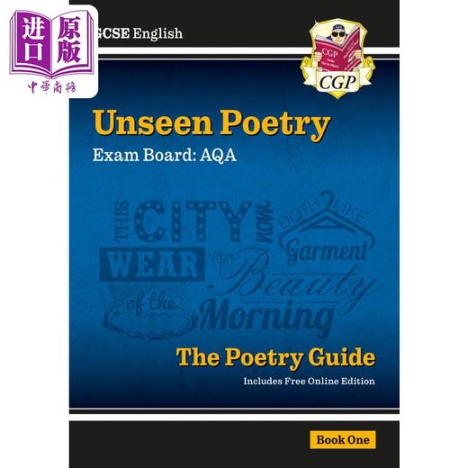 【中商原版】英国CGP GCSE English AQA Unseen Poetry Guide - Book 1 includes Online Edition 商品图0