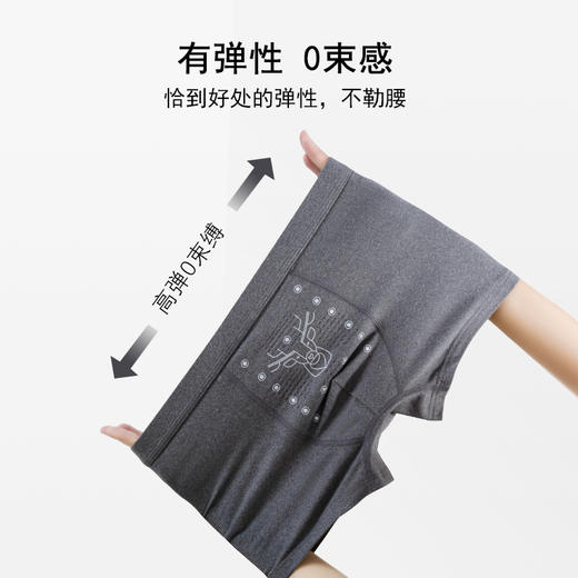 【4条/盒】男士双面阳离子暖绒内裤（3-1217） 商品图2