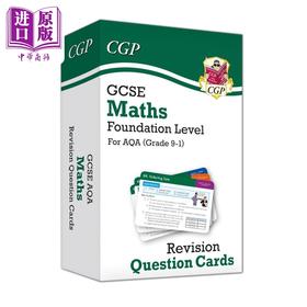 【中商原版】英国CGP GCSE Maths AQA Revision Question Cards - Foundation