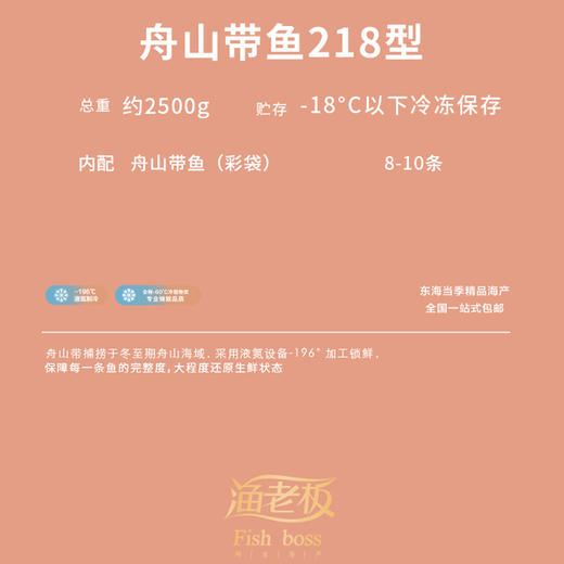 【金龙贺岁】渔老板大号带鱼礼盒约2500g【BC】【包邮直发】（ZB） 商品图1