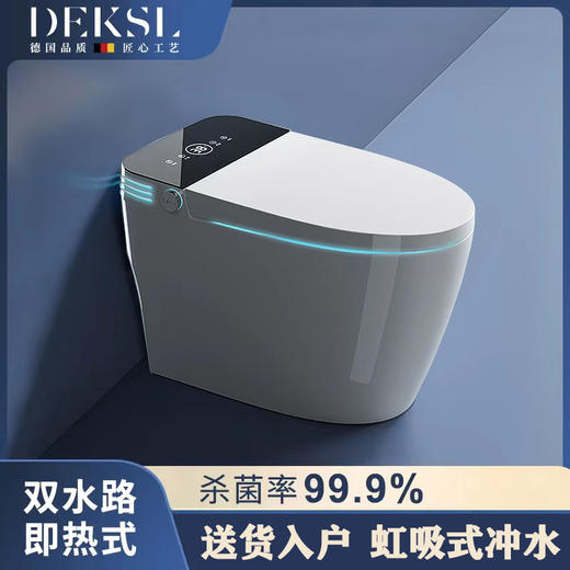 德国轻智能马桶虹吸坐便器无水压限制一体式自动杀菌 自动翻盖 紫外线杀菌 商品图1