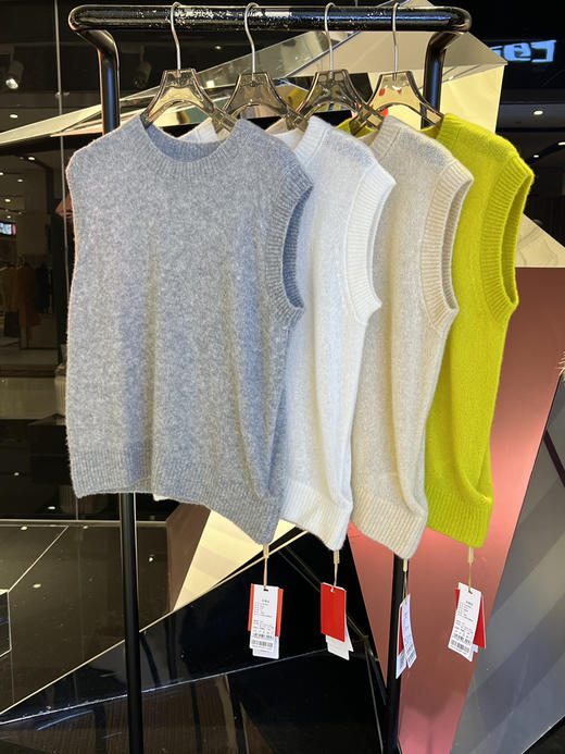 女士丝羊绒背心 商品图0