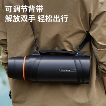 九阳（Joyoung）旅行壶保温壶304不锈钢大容量保温瓶真空户外水壶黑色2L 商品图1