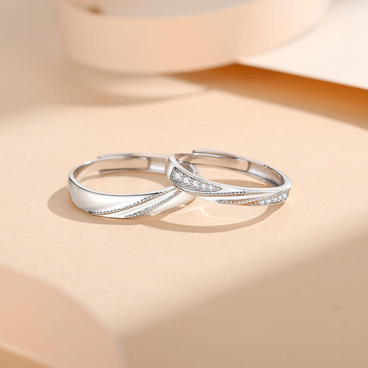 【莫比星河】S925银莫比乌斯情侣戒指【JHY-C000633B】 商品图3