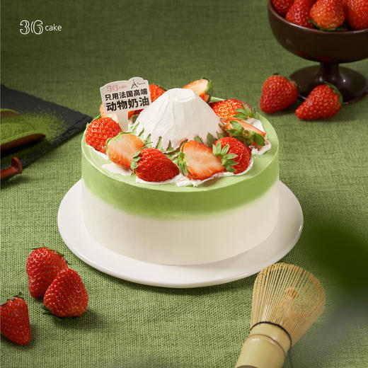 草莓抹茶雪山  | 36 CAKE 商品图0