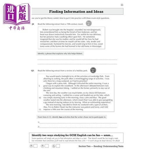 【中商原版】英国CGP GCSE English Language Edexcel Exam Practice Workbook (includes Answers) 商品图3