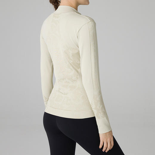 无缝一体织独特花型编织工艺运动瑜伽健身立领外套 WT3606 000 ML 商品图6