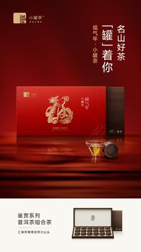 小罐茶鉴赏系列普洱茶组合茶-生普+熟普邹炳良邹老监制