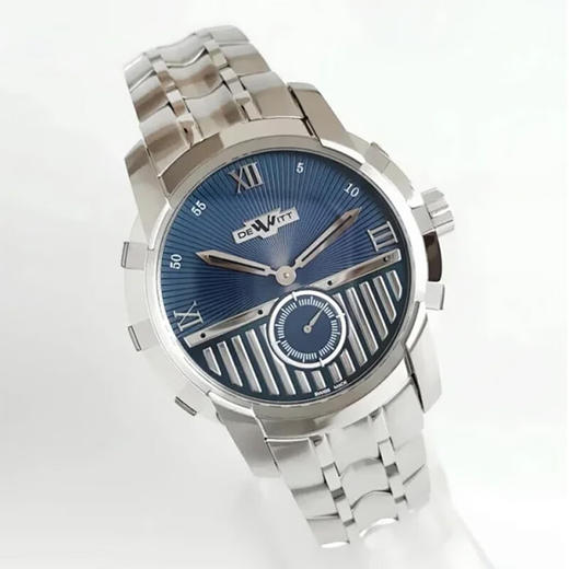 【95新正品】DEWITT迪威特精钢42MM自动机械机芯男表  090120JH01 商品图5