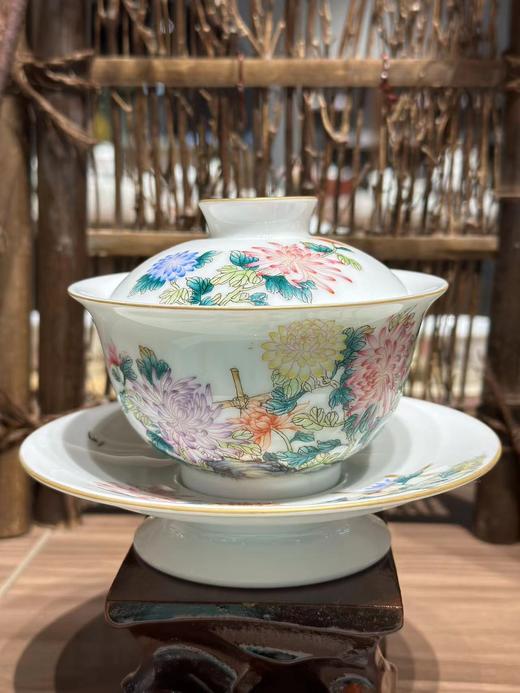 景德镇陶瓷 国瓷红叶 5头珐琅彩雍容华贵 商品图1