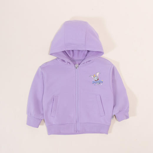 【小飞象】秋冬新年女童连帽外套中大童防风保暖上衣百搭开衫卫衣221DS0532 商品图2