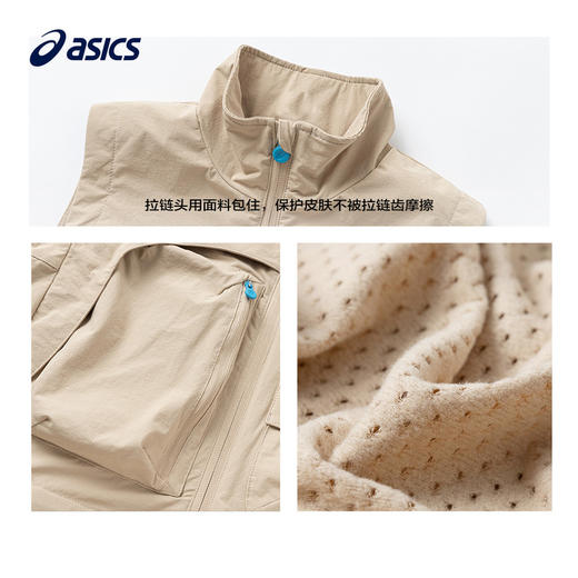 ASICS/亚瑟士童装24年春新男女童三防不对称多袋宽松舒适梭织马甲 商品图3