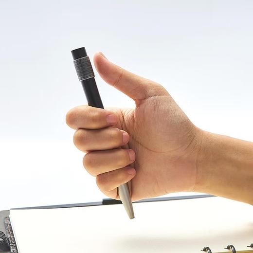 笔下 轮回黑檀木中性签字笔转经笔解压转运文创原创意国潮男女生日高档商务办公礼物送礼品笔礼盒装 黑檀签字笔 商品图3