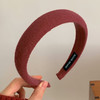 新年好物！【丝绒发箍！优雅复古迷人】2024秋冬复古港风酒红色丝绒发箍，格纹法式海绵高颅顶头箍 精致 舒适 轻奢 商品缩略图6