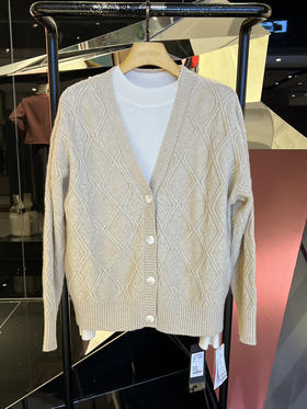 女士加厚羊绒开衫