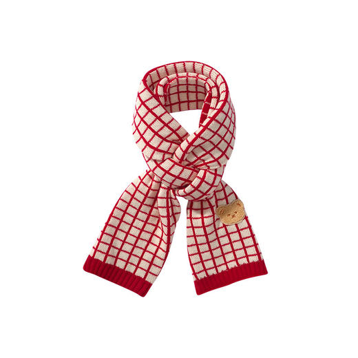 新年氛围感礼物【冬季保暖围巾女士】儿童针织小熊 亲子围脖 商品图4