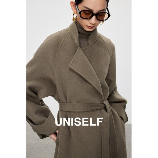 高级感轻奢羊毛大衣女2023冬季新款时尚气质宽松毛呢外套 商品图2