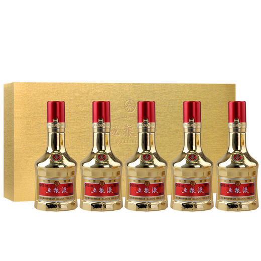 52度金装五粮液-小金条礼盒（50mL×5） 商品图1