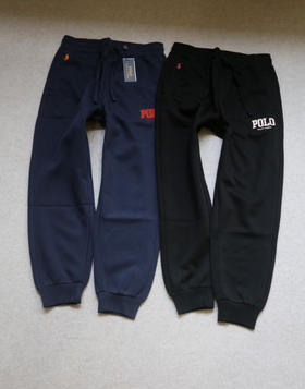 简单粗暴的 哈！男段 RL 复合棉涤布 束口小宽松 休闲裤 2色入