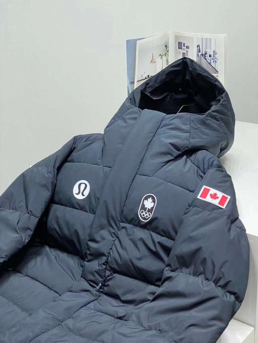 Lululemon Team Canada Down Jackt 男款连帽羽绒服 冬季中长款保暖外套 商品图10