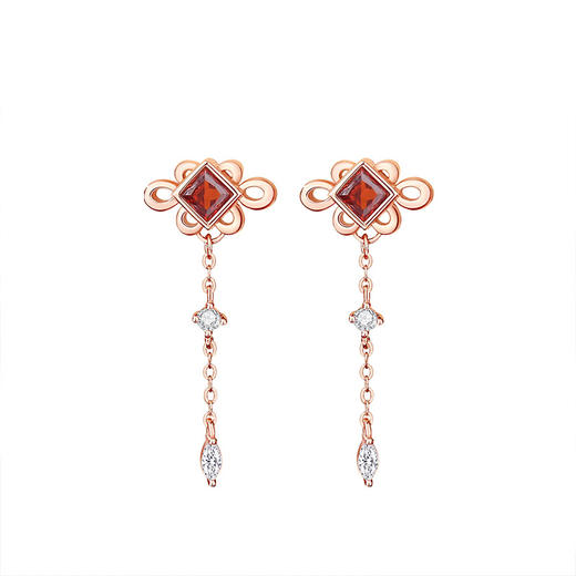 【中国结】S925银流苏耳饰【JHY-E000605M】 商品图4