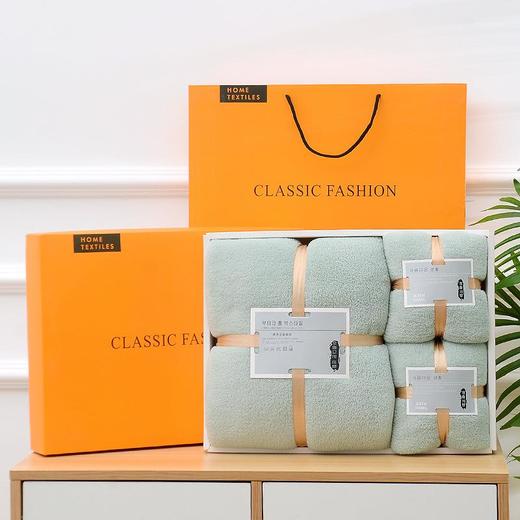 珊瑚绒毛巾浴巾礼盒装批发伴手礼毛巾婚庆回礼毛巾礼品 商品图3