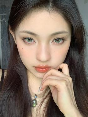 woolilens 半年抛 彩虹中毒绿 直径14.2mm着色13.5mm