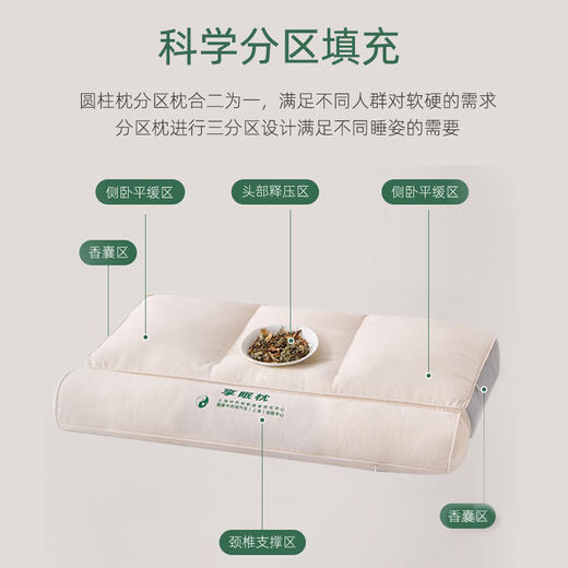 享棉枕-专业睡眠枕头6味植物中草药舒缓情绪清新养神 商品图4